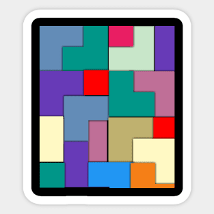Abstract puzzle Sticker